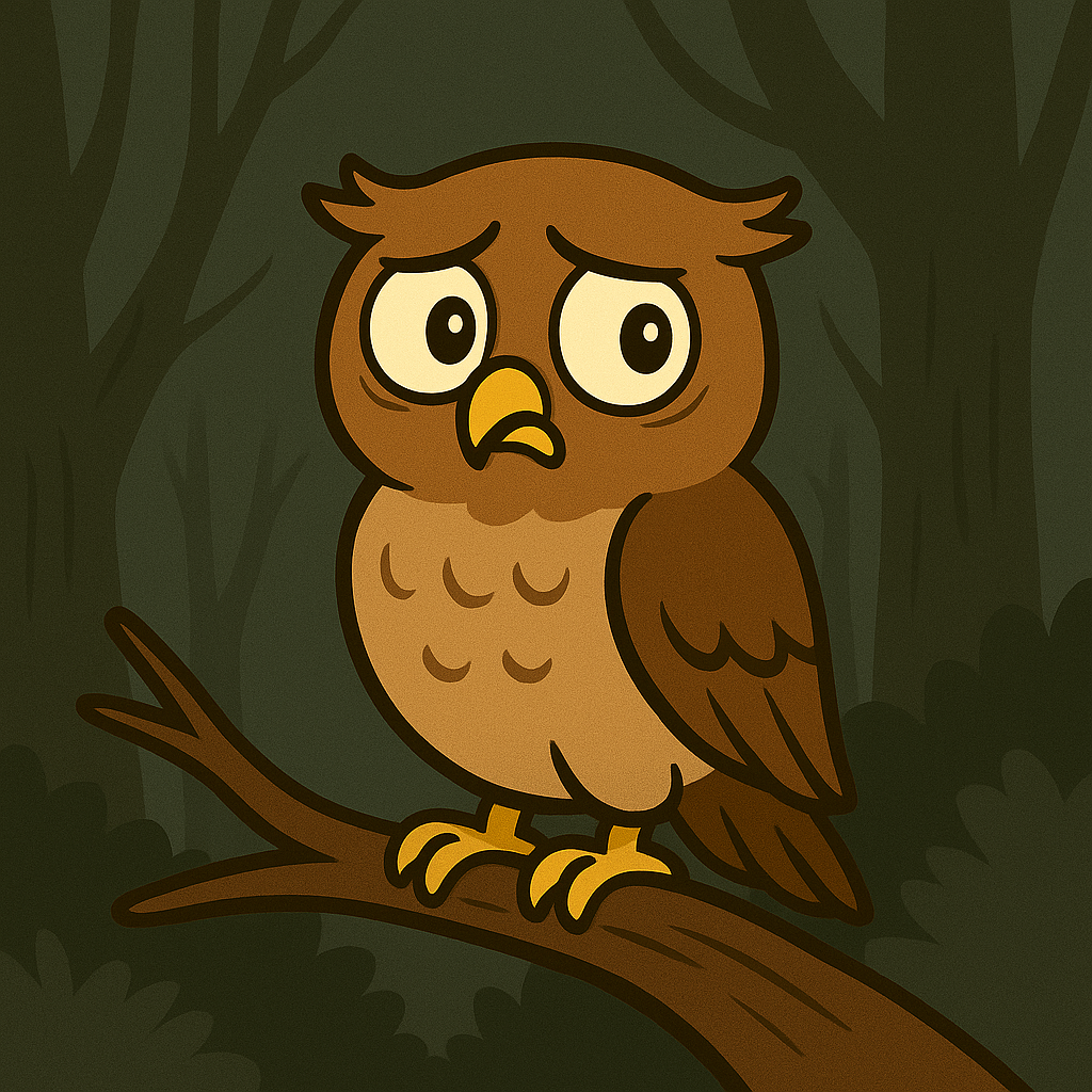 불안한 은둔 부엉이