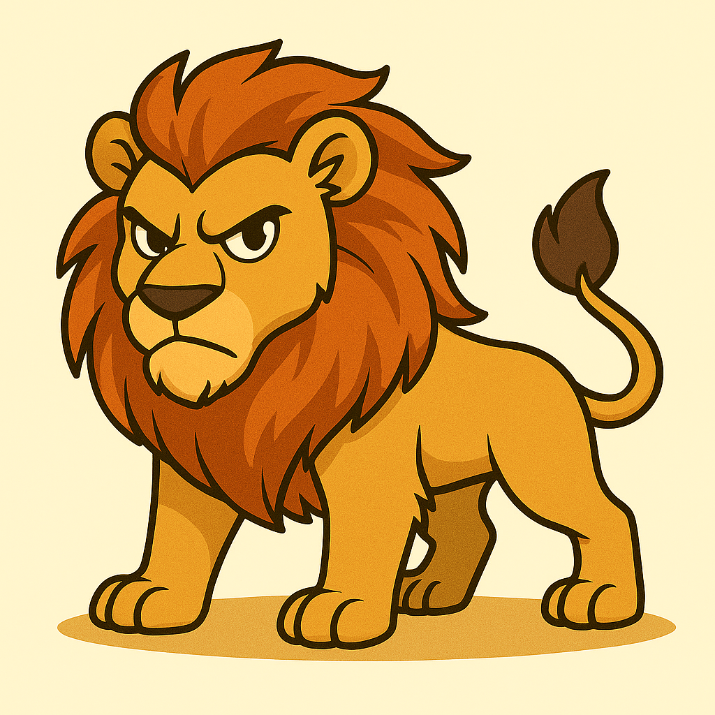 위엄 있는 사자